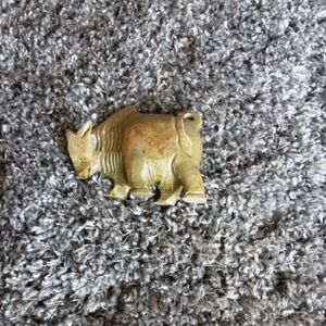 Cost Plus World Market Gold Hippo Sculpture Art